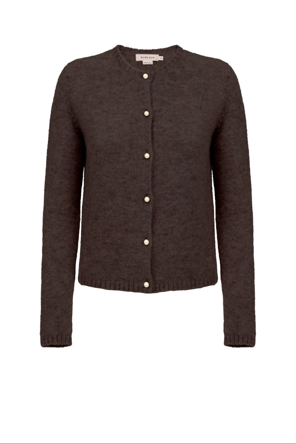 Cardigan With Long Sleeves 7069 Brown