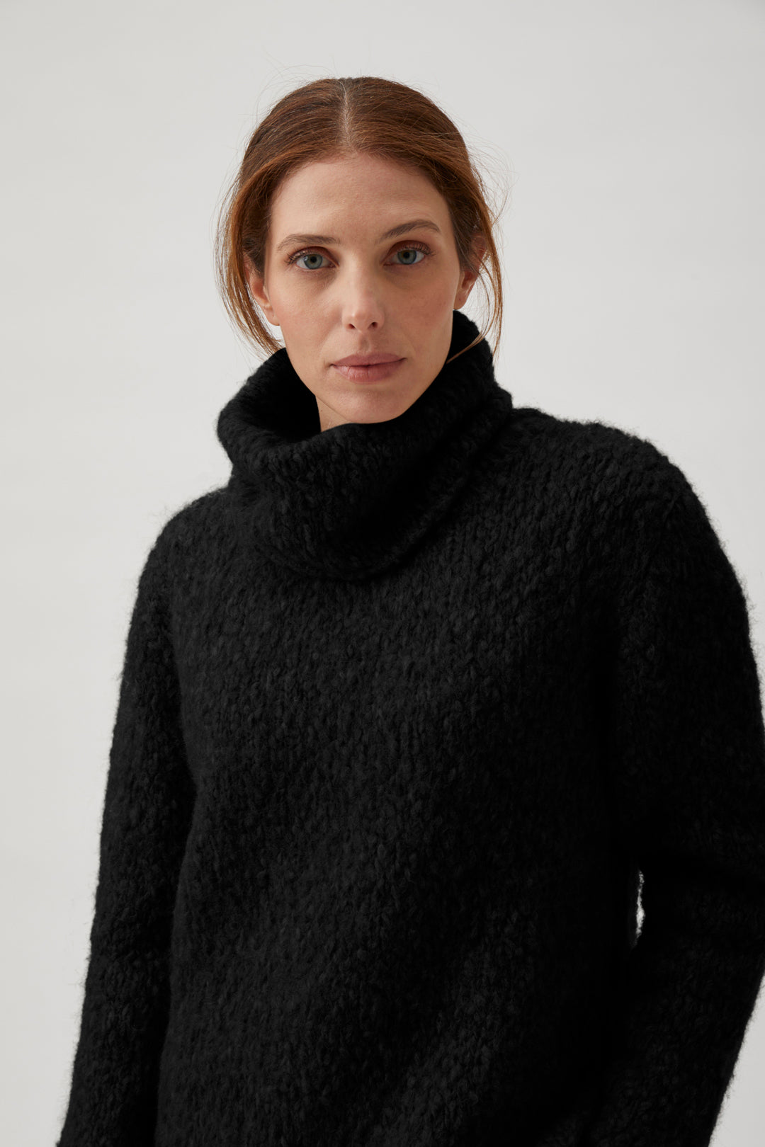 Oversize alpaca sweater - Black