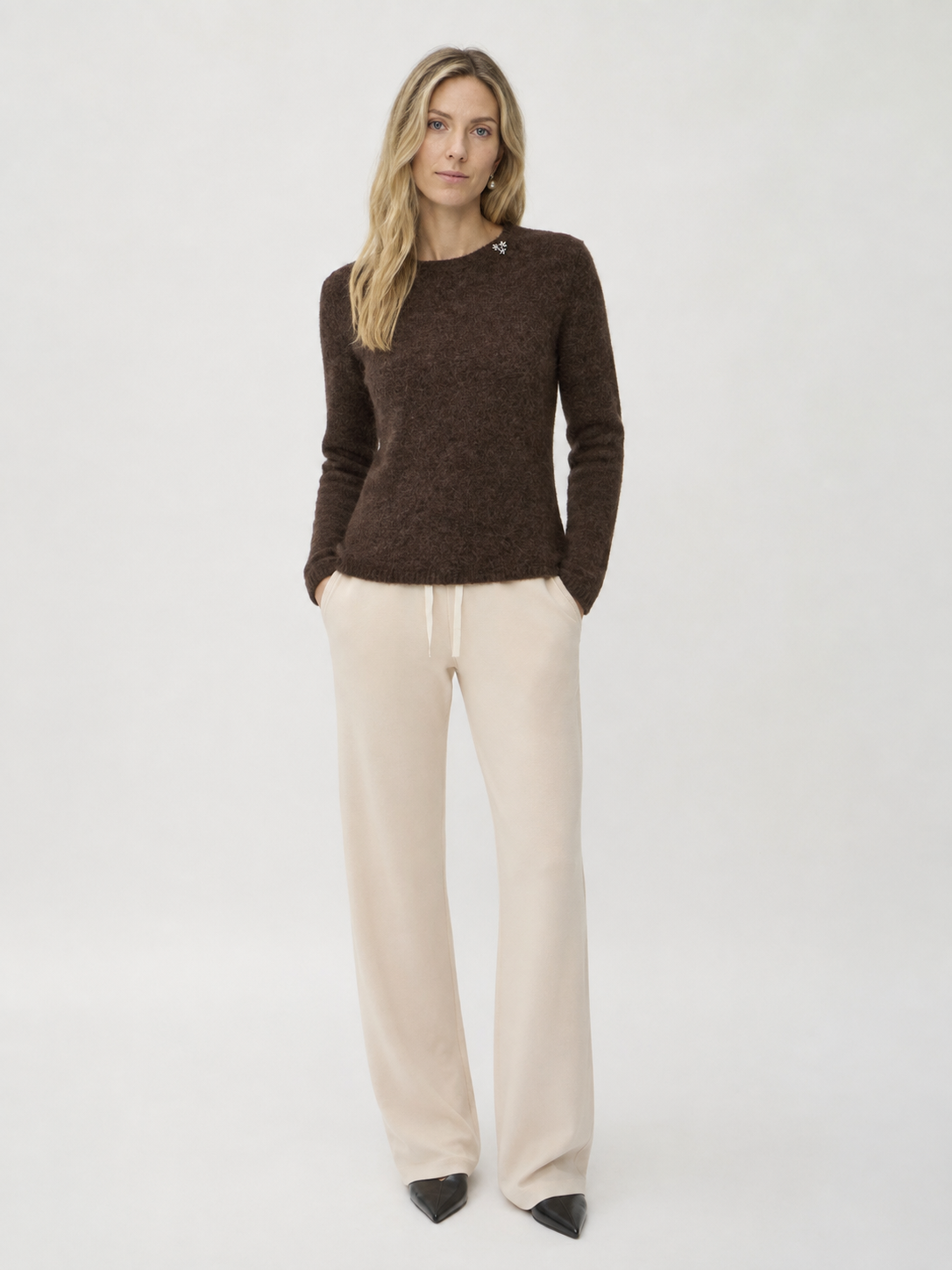 Sweater Long Sleeves in Sid – 7087 Brown