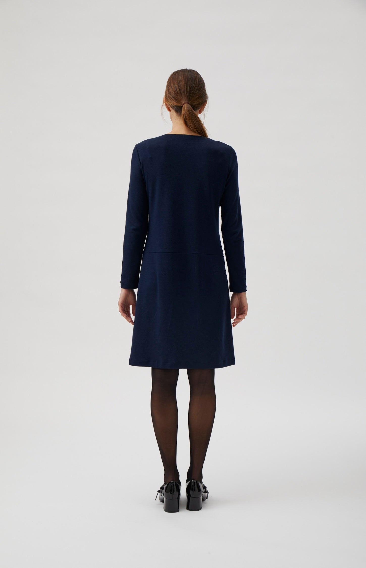 Short dress with pockets - Blue