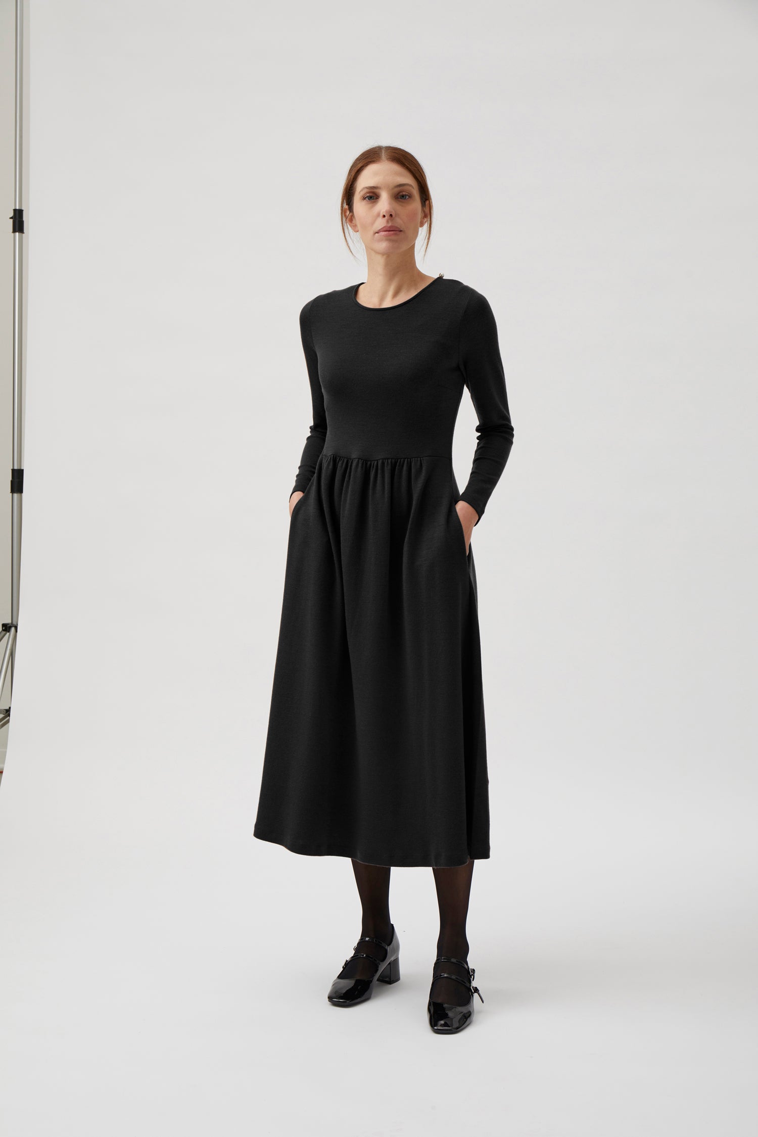 Classic Gug dress, long - Black