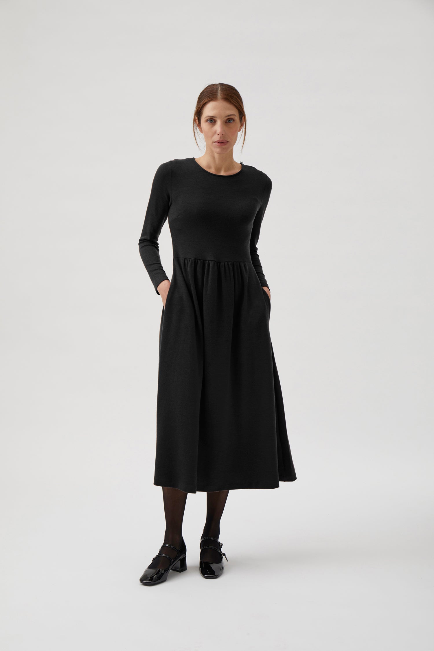 Classic Gug dress, long - Black