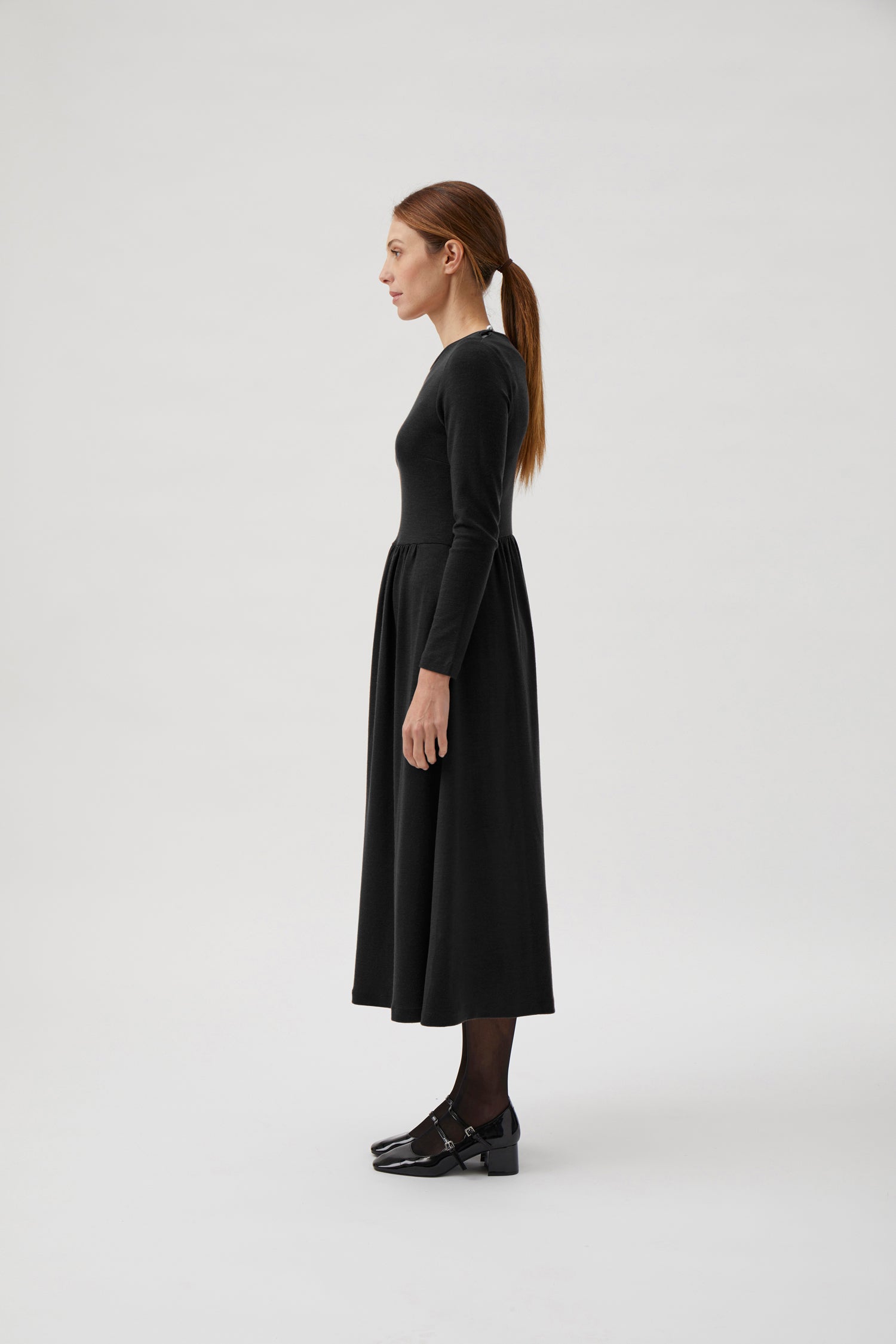 Classic Gug dress, long - Black