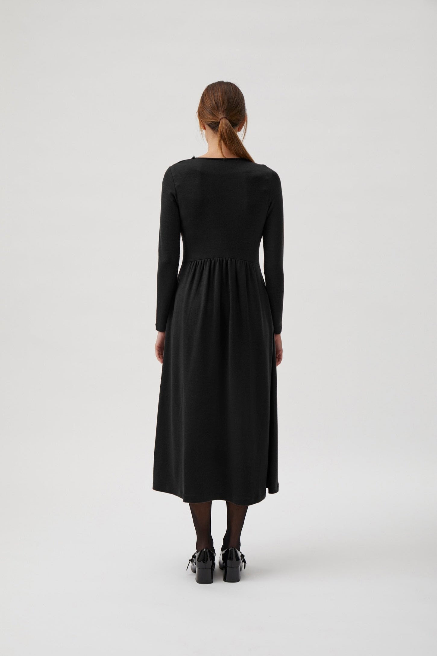 Classic Gug dress, long - Black