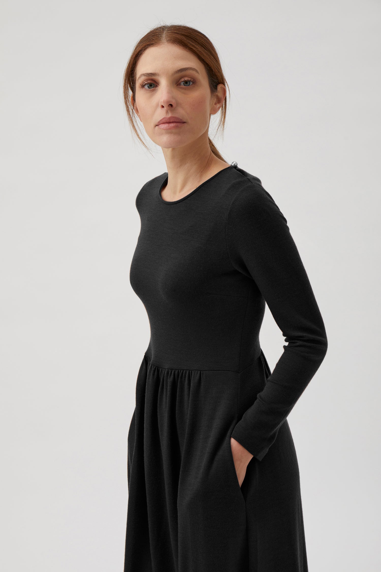 Classic Gug dress, long - Black