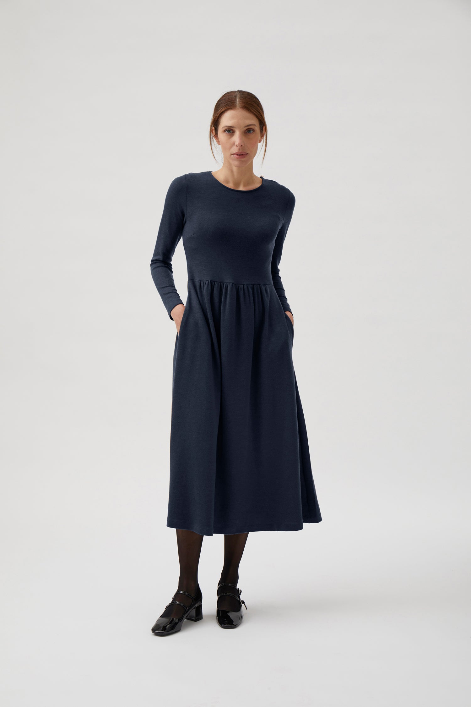 Classic Gug dress, long - Blue