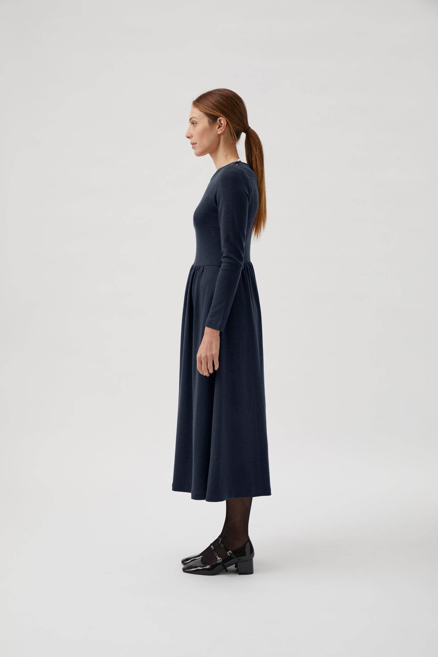 Classic Gug dress, long - Blue