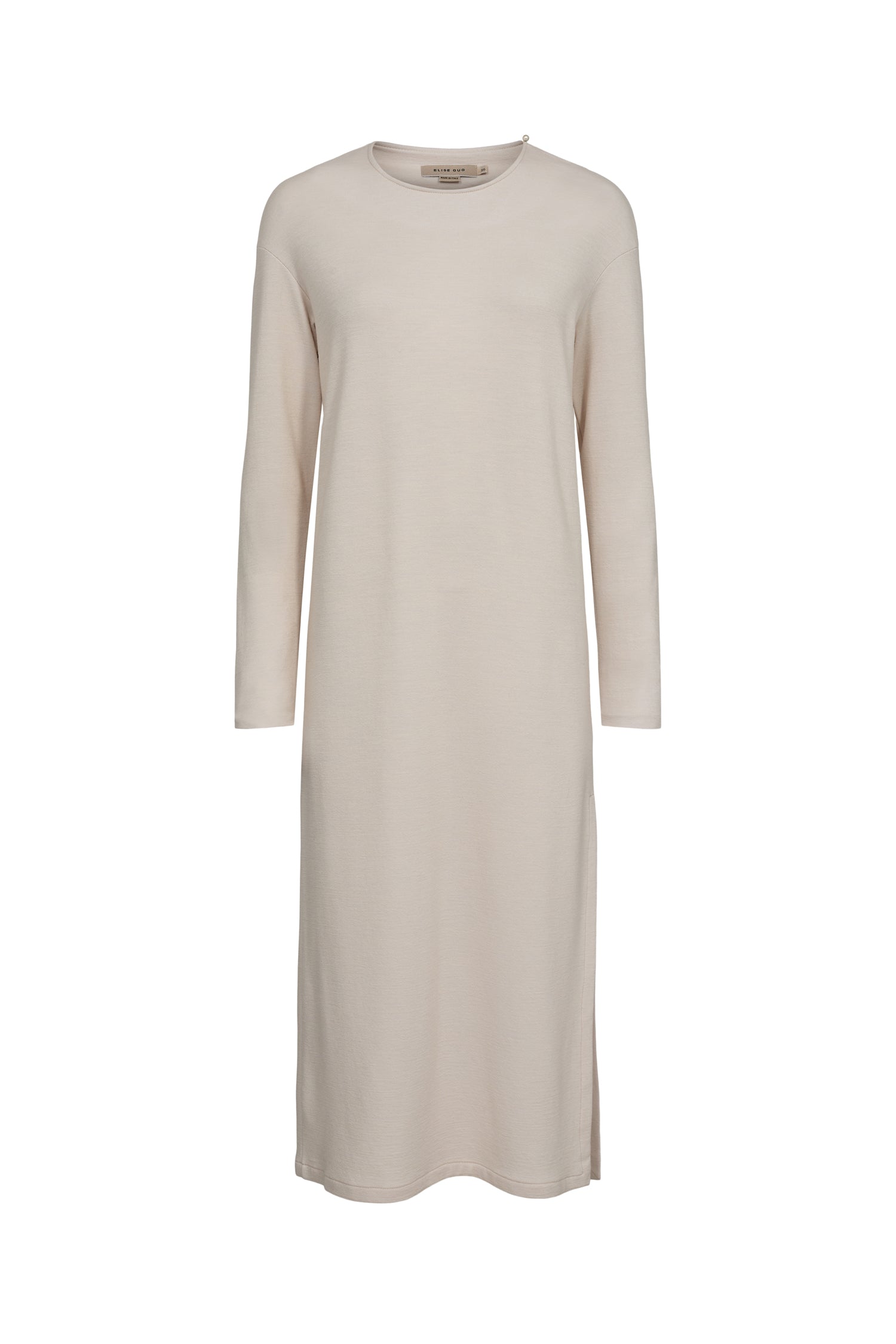 Medi dress with belt - Cream