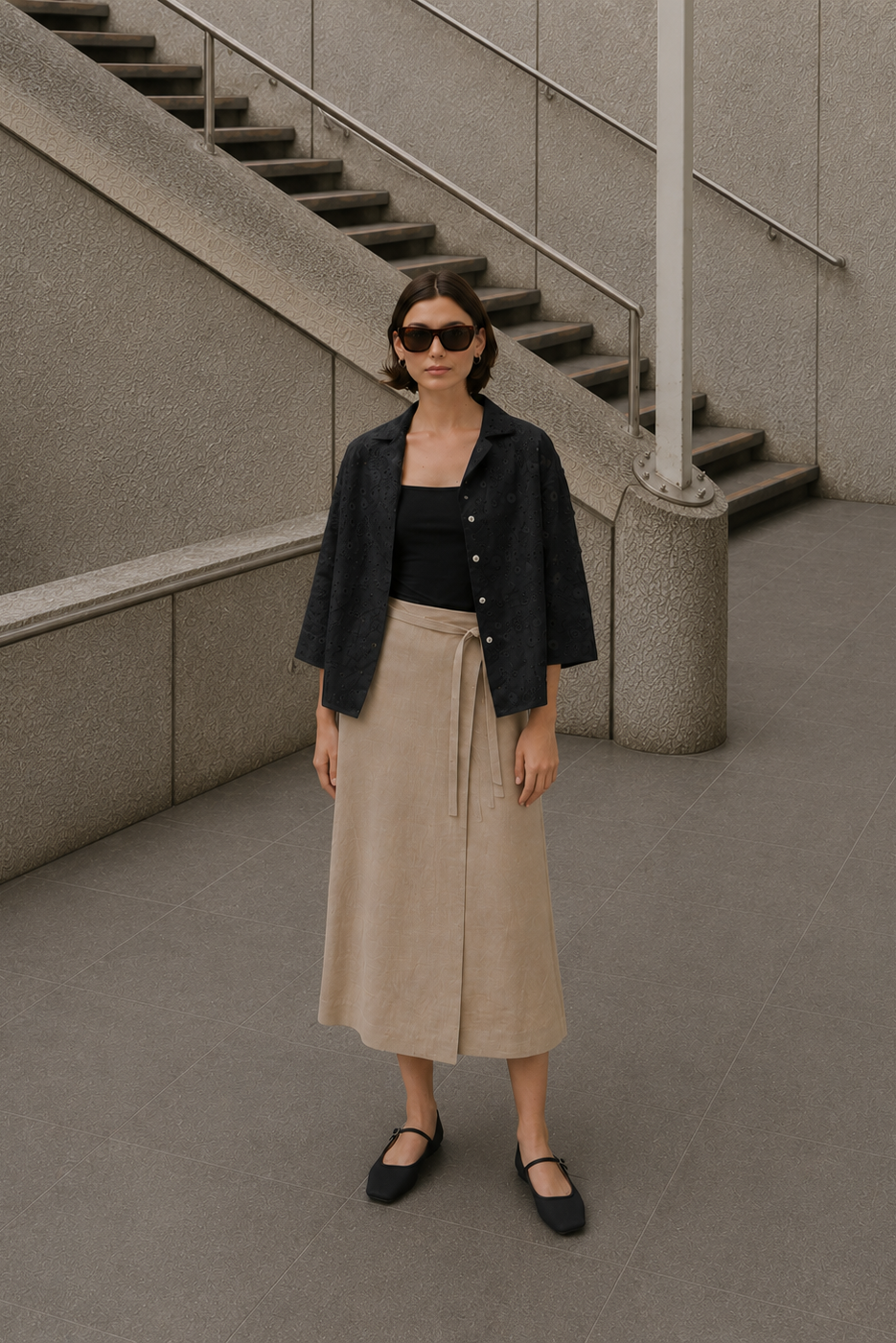 Straight skirt – Minorca 3359 | Cammello