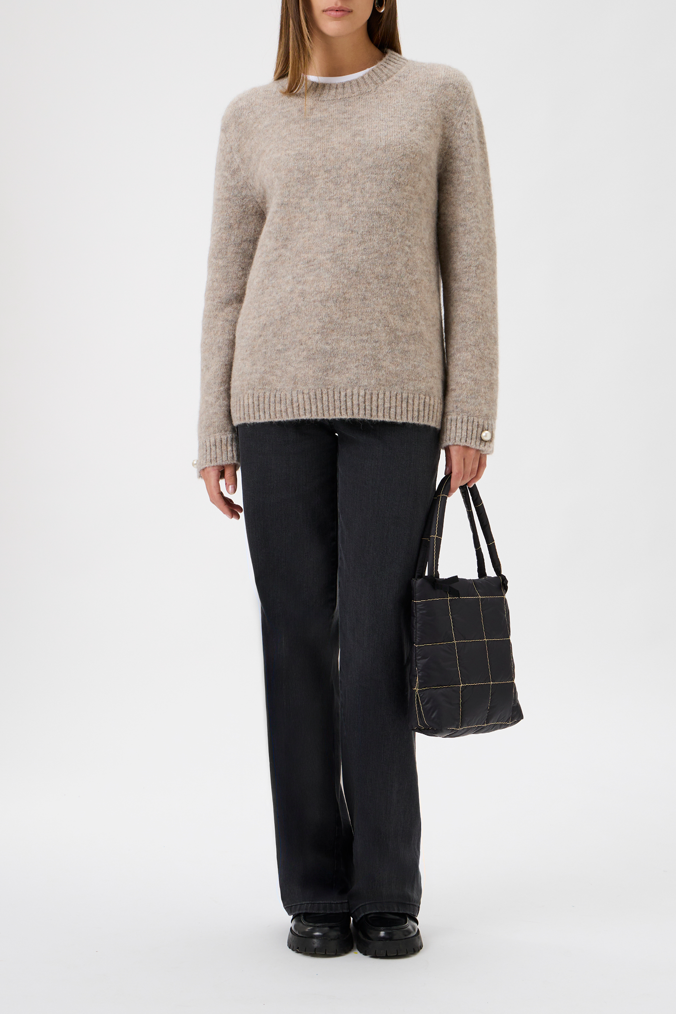 Sweater With Long Sleeves - Bellone - 7079 Light Beige