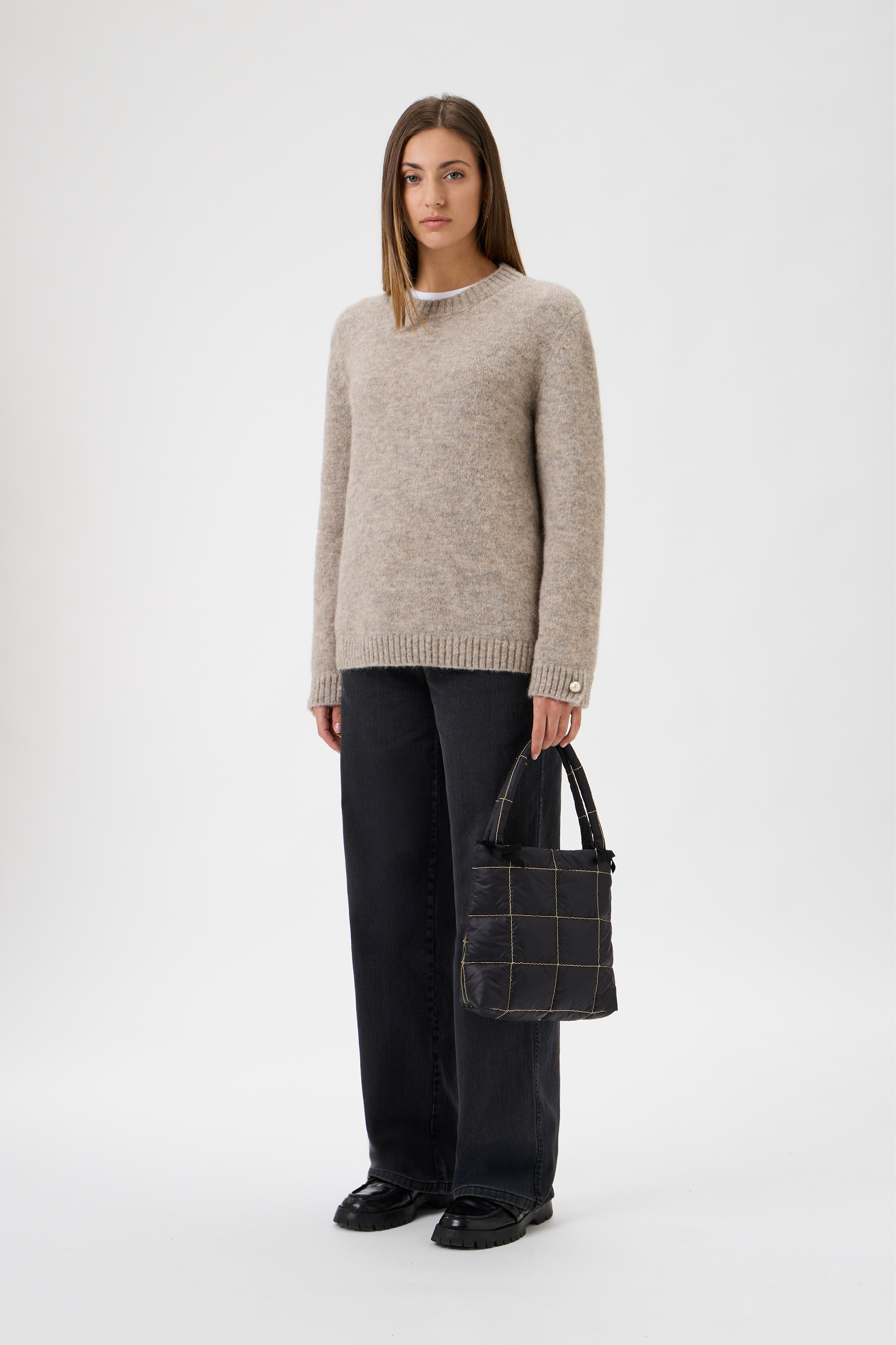 Sweater With Long Sleeves - Bellone - 7079 Light Beige