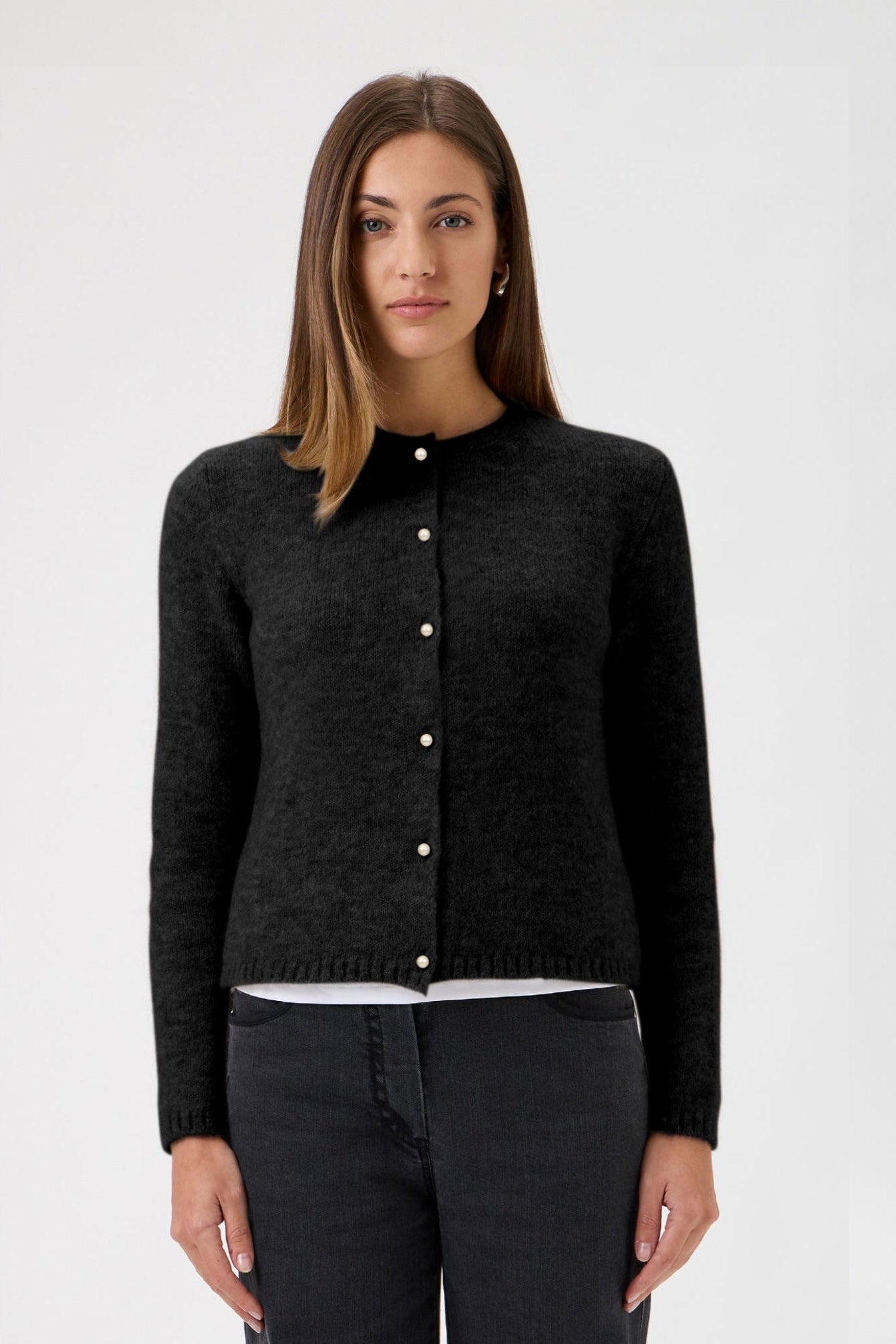 Cardigan With Long Sleeves Bellone - 7069 Black