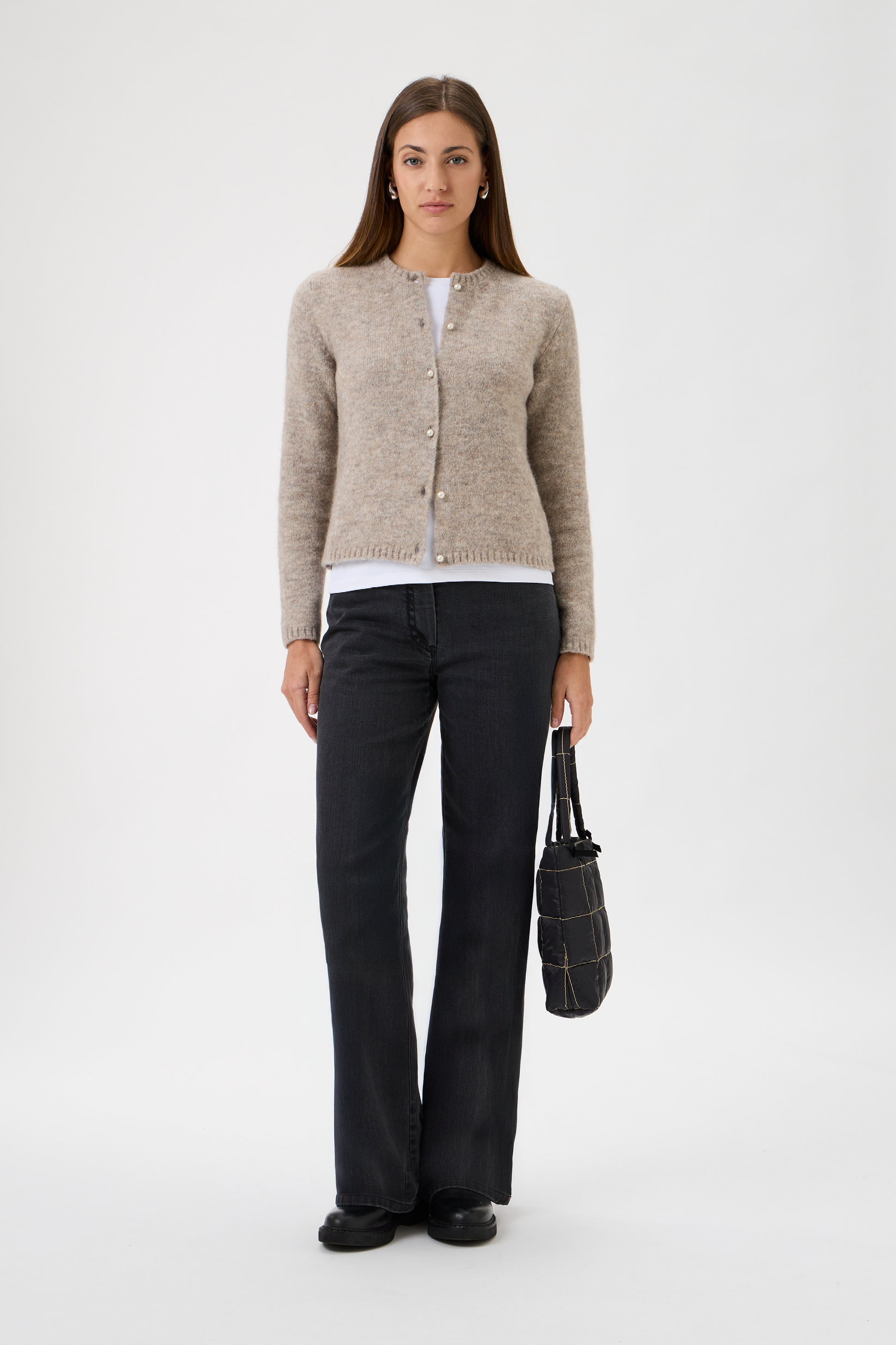 Cardigan With Long Sleeves Bellone - 7069 Light Beige