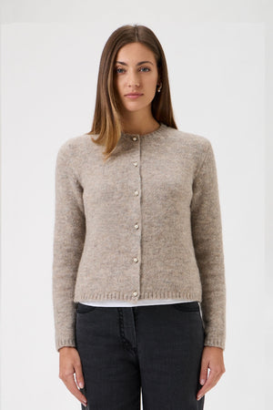 Cardigan With Long Sleeves Bellone - 7069 Light Beige