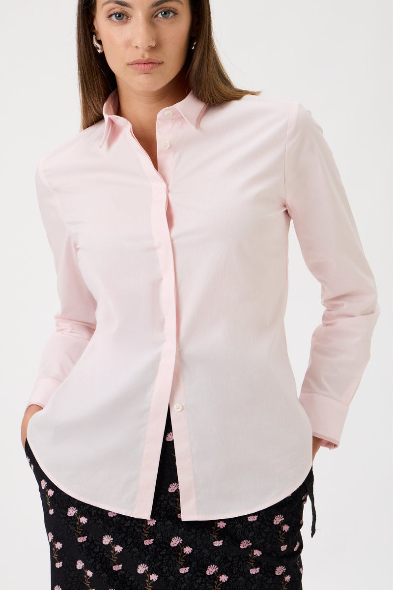 Classic Shirt Grosgrain Details - 2207-CP Rosa