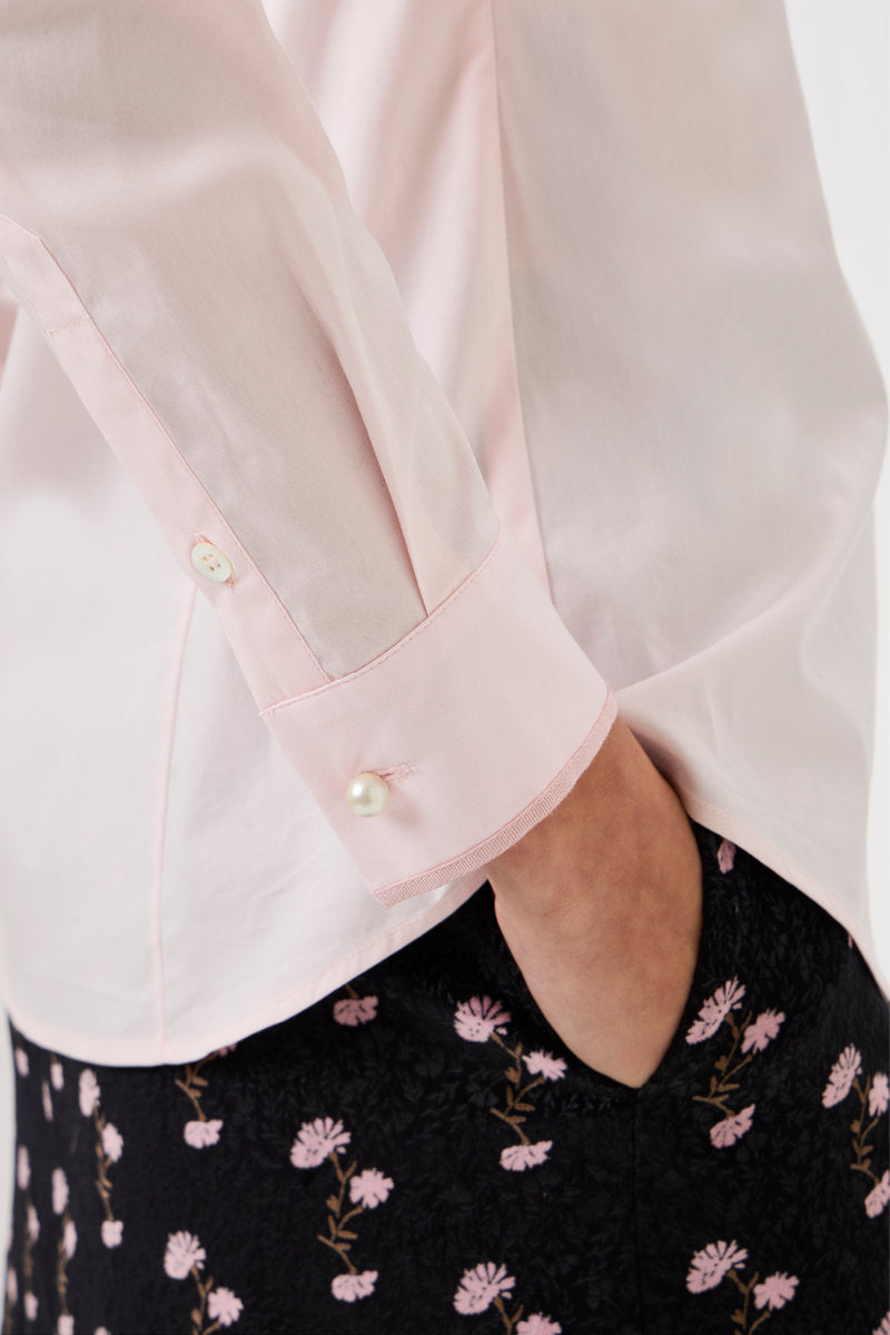Classic Shirt Grosgrain Details - 2207-CP Rosa