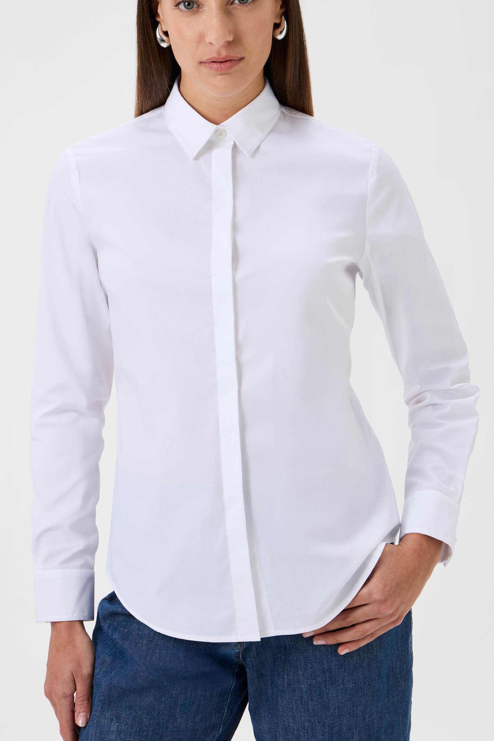 Classic Stretch Shirt – 2207-CP White