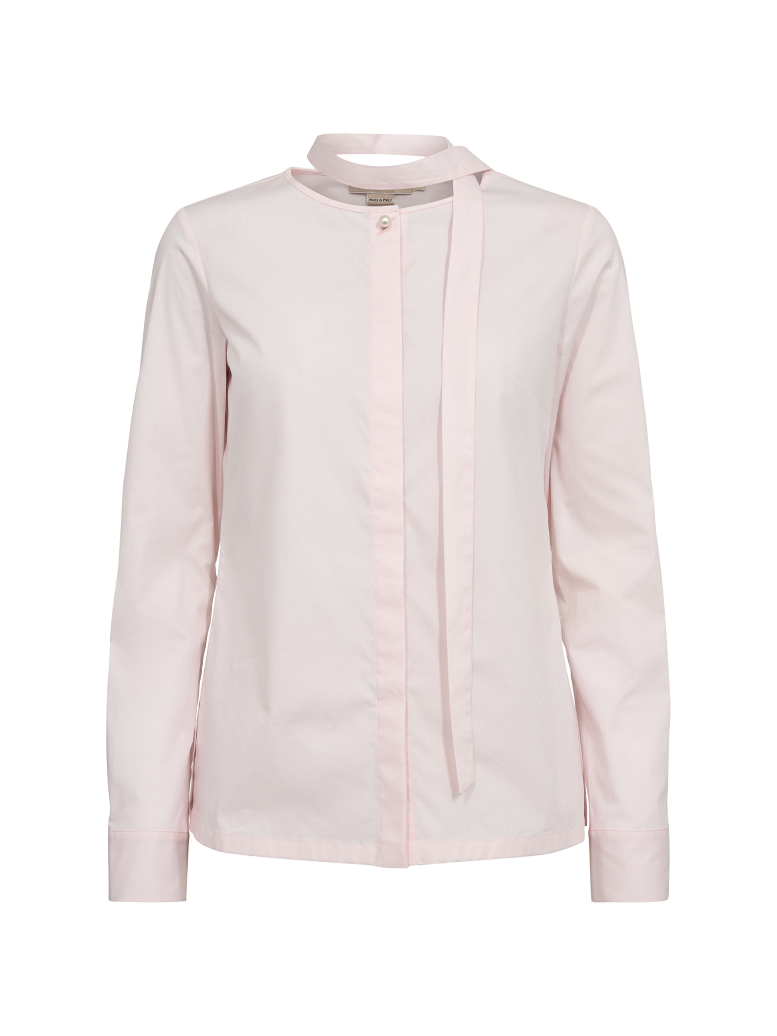 Blouse with Scarf in Bormio 293AB Rosa – front view – ELISE GUG