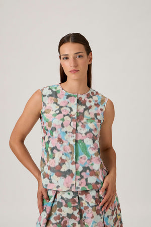 Sleeveless Top - Fiori