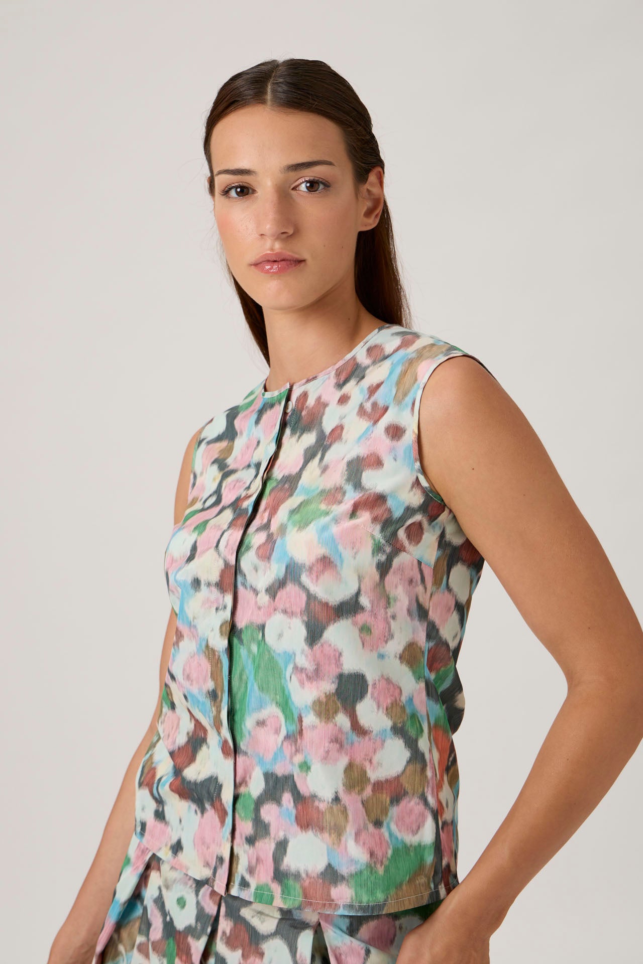 Sleeveless Top - Fiori