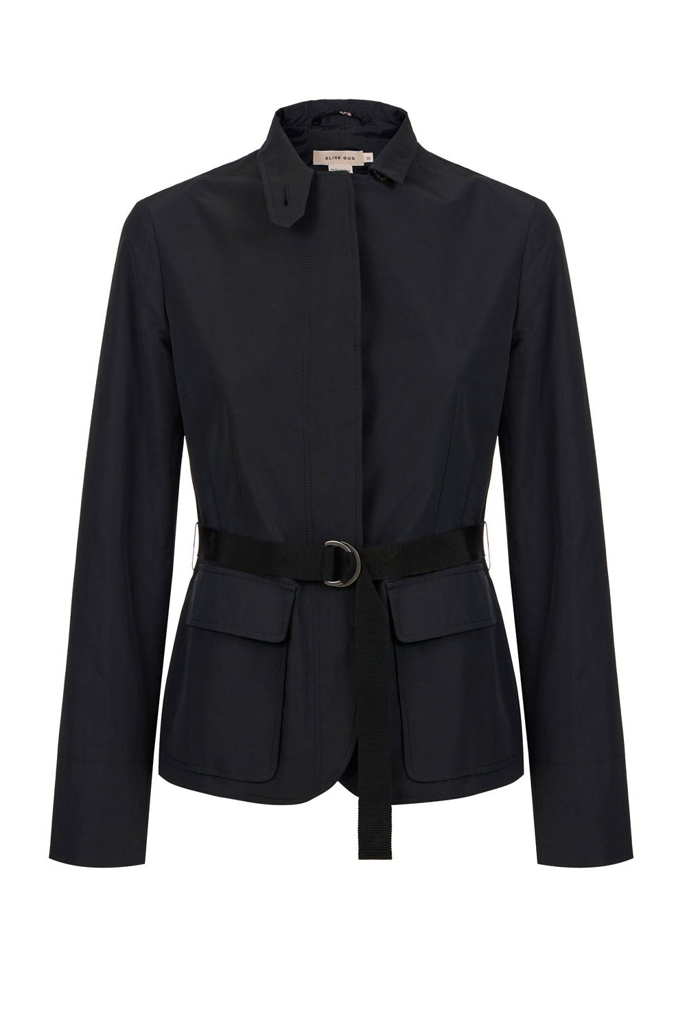 Belted Cotton Blend Jacket – 5040 Canguro Black