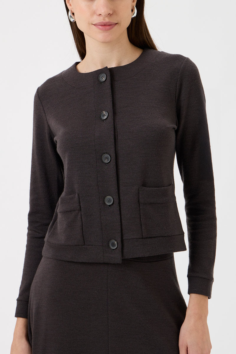 Cardigan With Pockets - Cioccolato