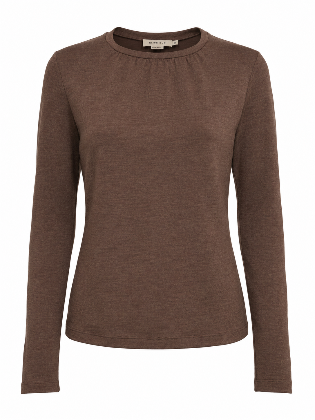 Blouse Wrinkled Neckline in Darfo – 1200 Ambra