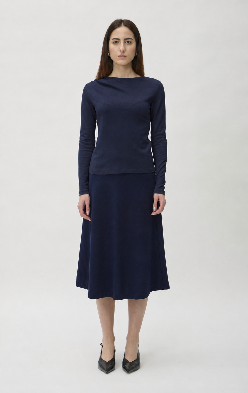 Flared Skirt in Darfo – 3365 Blue