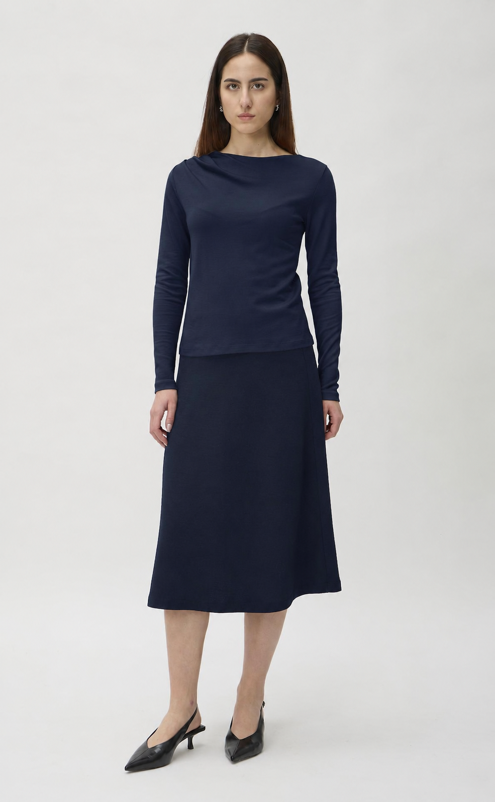 Flared Skirt in Darfo – 3365 Blue