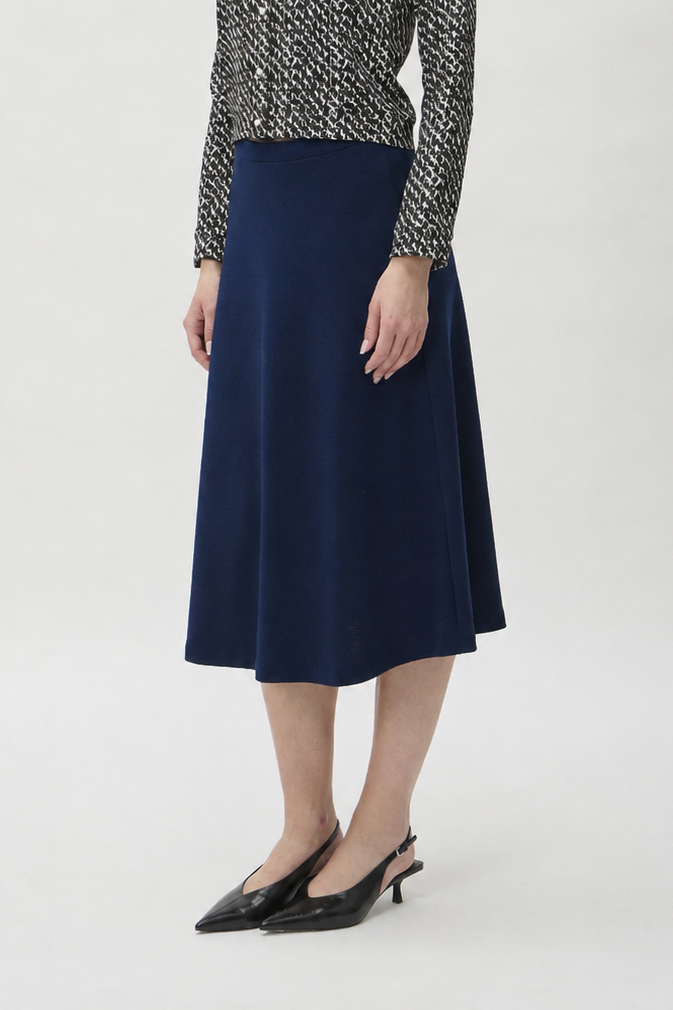 Flared Skirt in Darfo – 3365 Blue