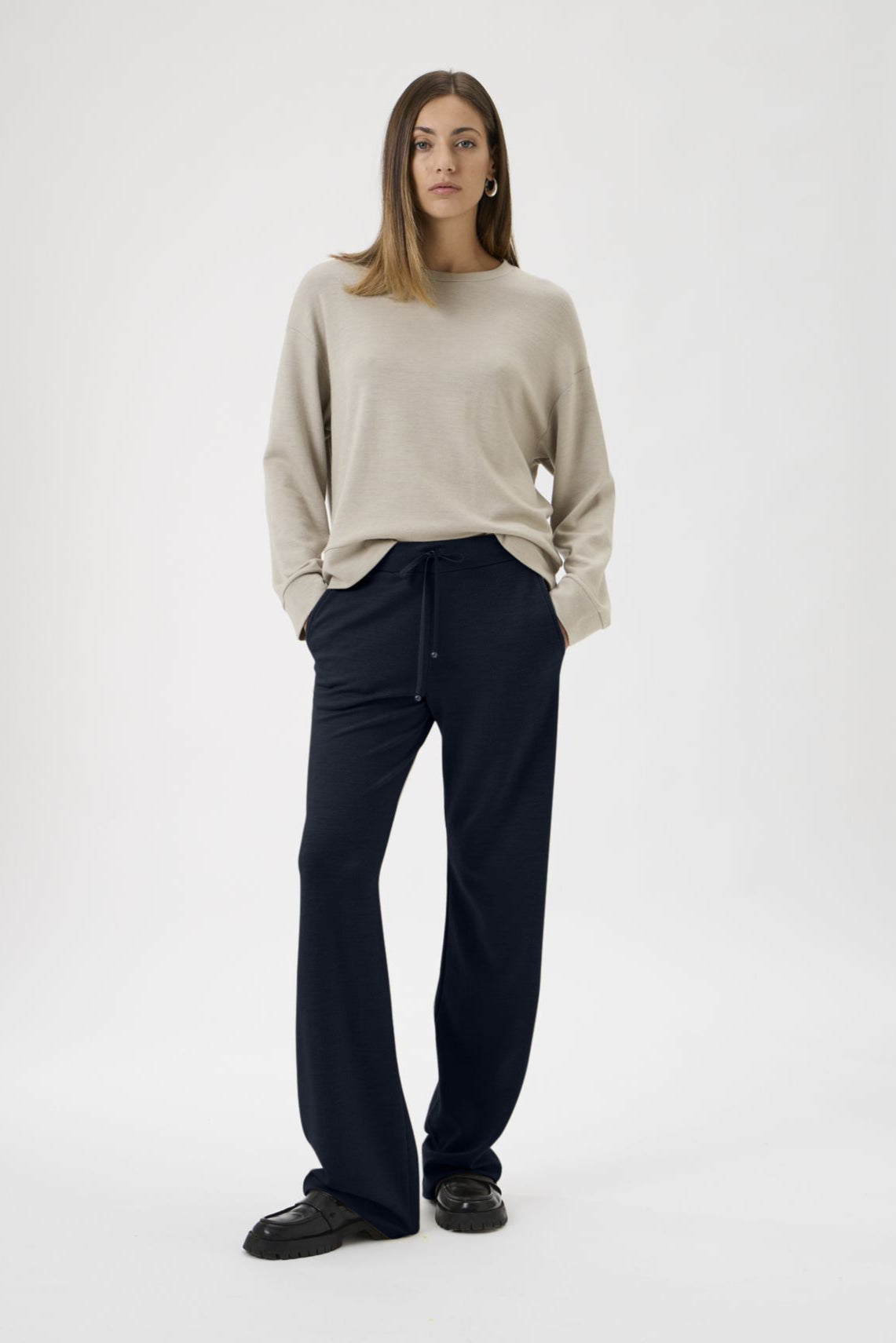 Straight Legged Pants - 4022 Blue