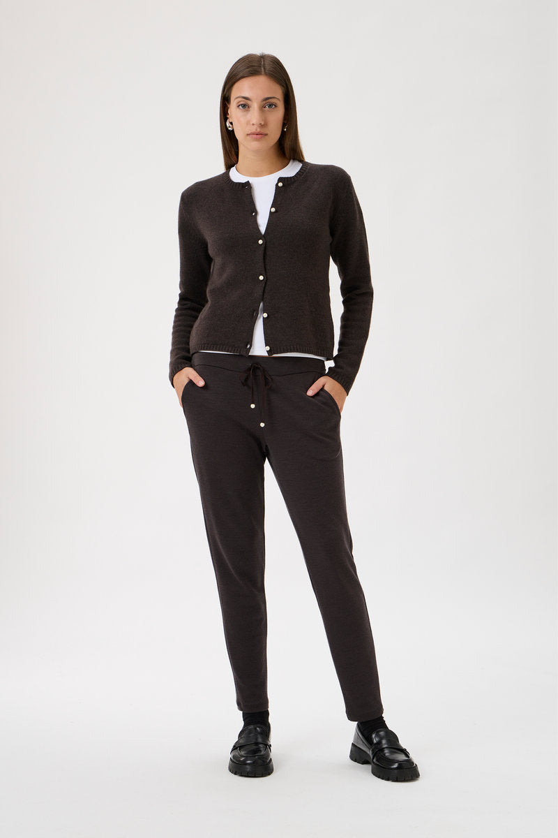 Cardigan Pearl Buttons - Cioccolato