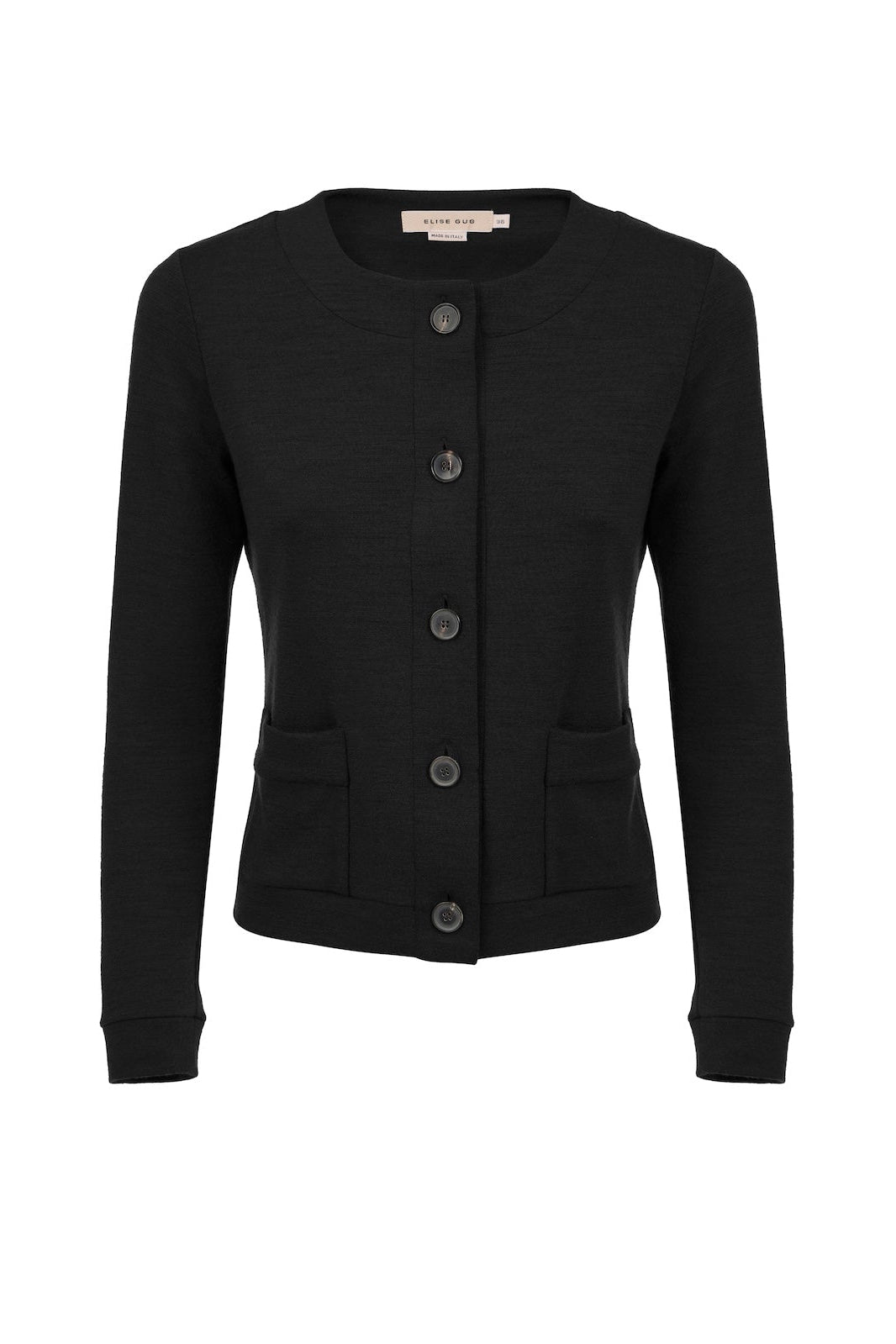 Cardigan New W/Pearl Buttons - 5041 Black