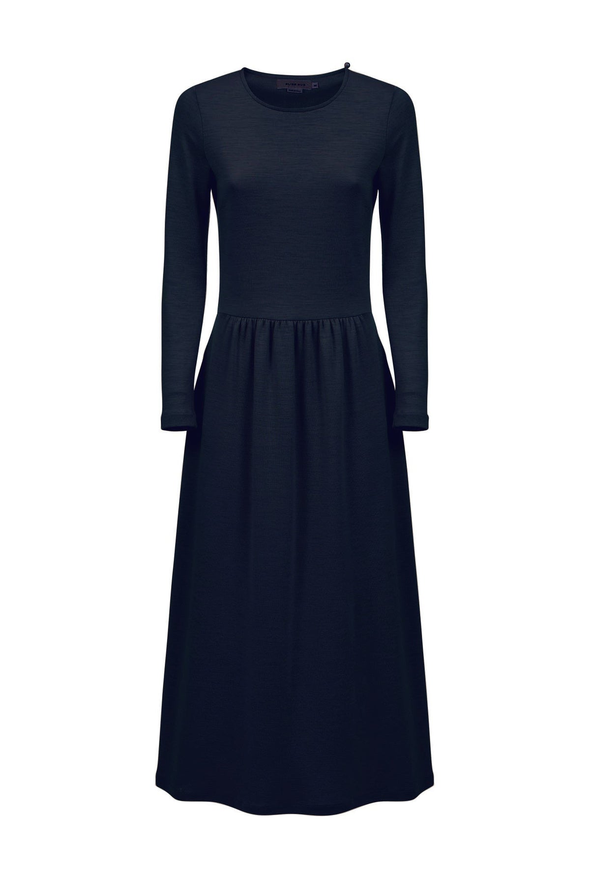 Dress Long Wrinkled at Waist in Darfo – 9483 Blue