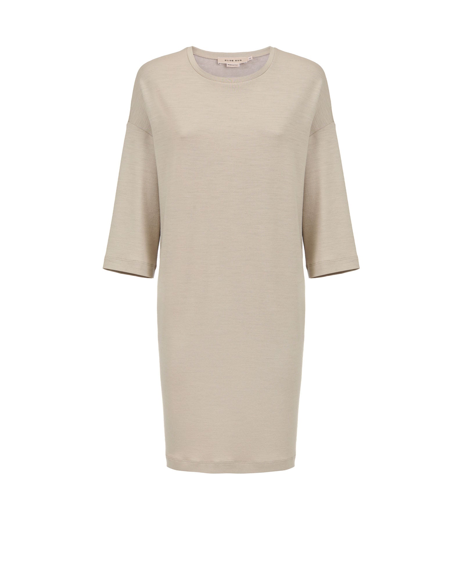 Short Straight Dress - 9503 Beige