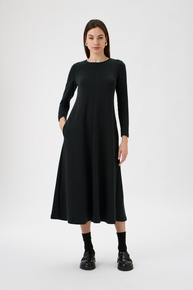 Flared Skirt Dress - 9505 Black