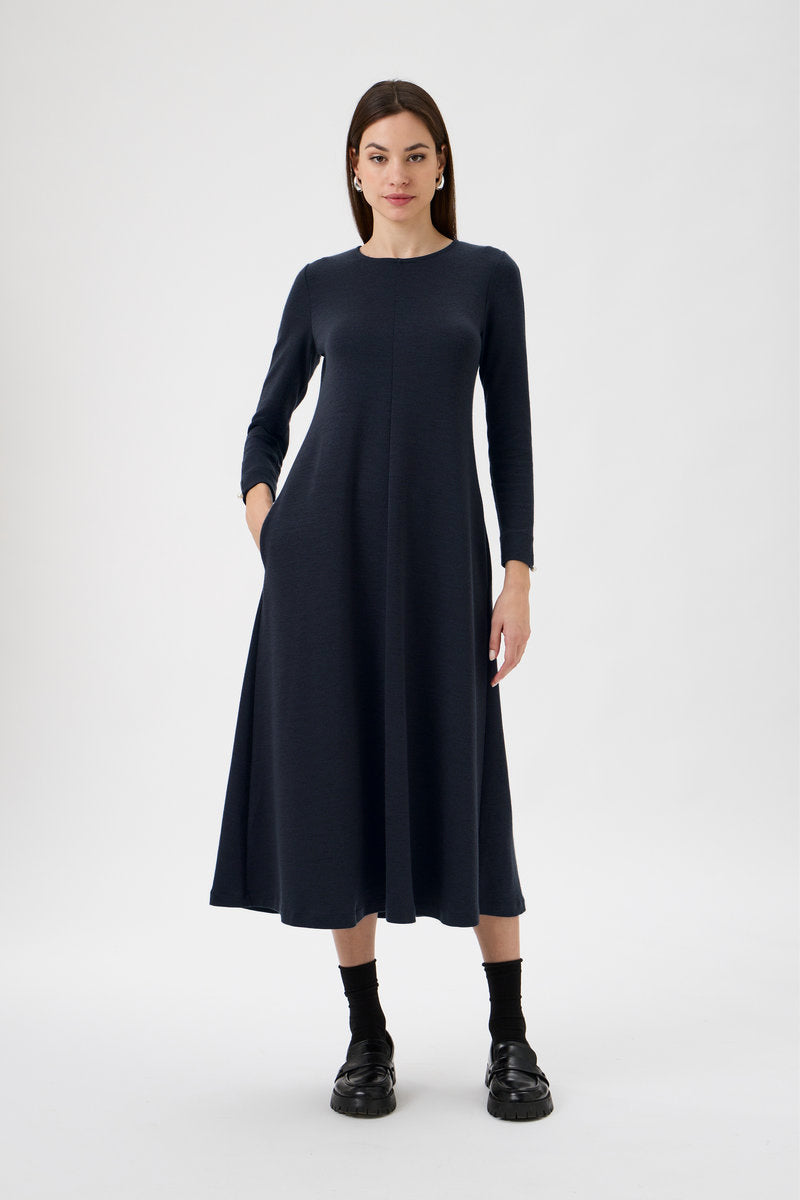 Flared Skirt Dress - 9505 Blue