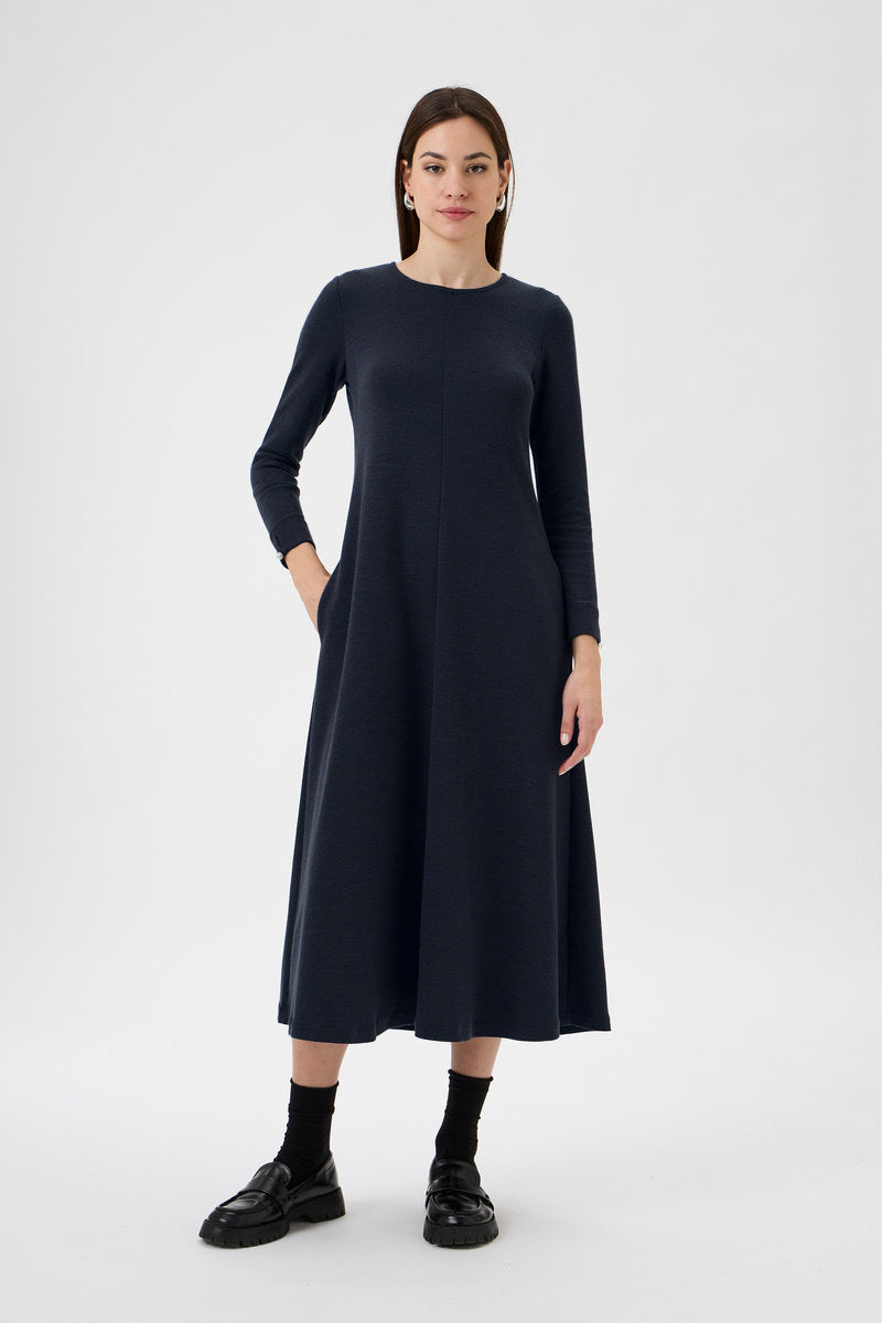 Flared Skirt Dress - 9505 Blue