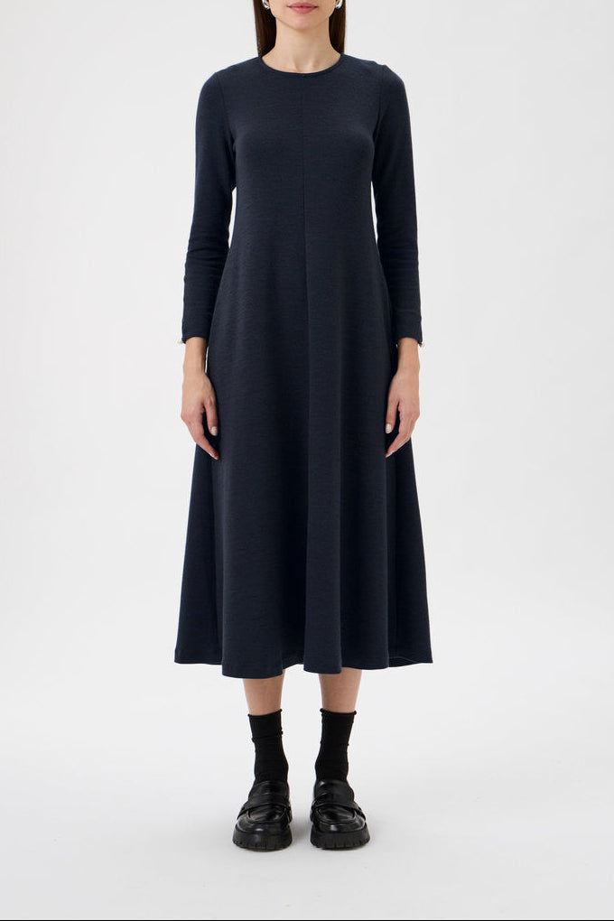 Flared Skirt Dress - 9505 Blue