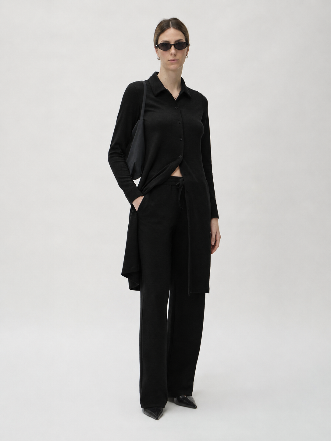 Shirtdress Jersey in Darfo – 1171L Black