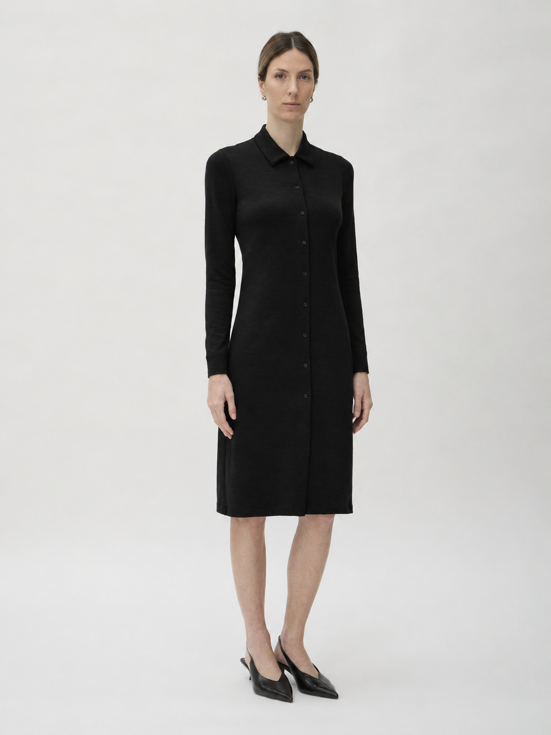 Shirtdress Jersey in Darfo – 1171L Black