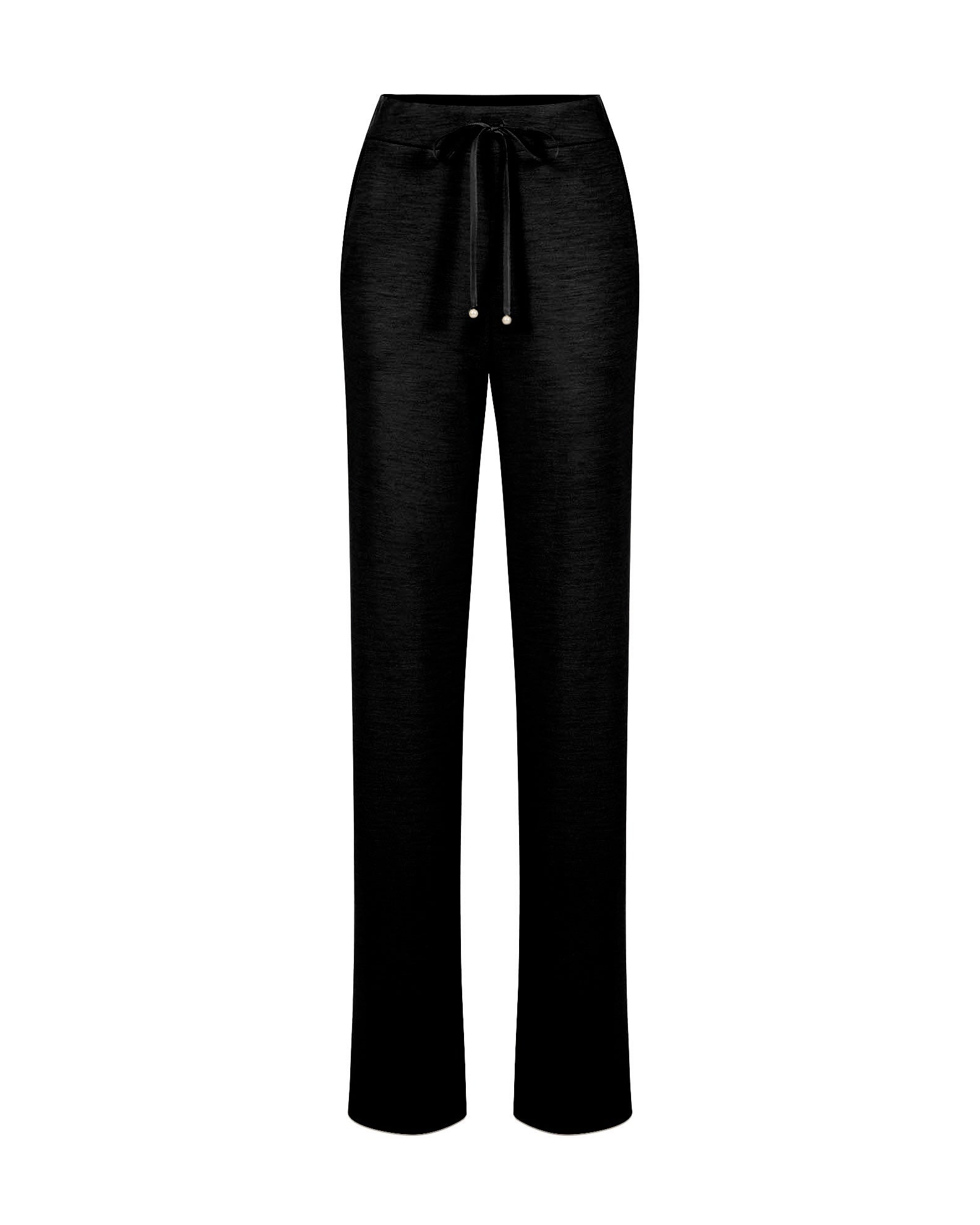 Straight Legged Pants - 4022 Black