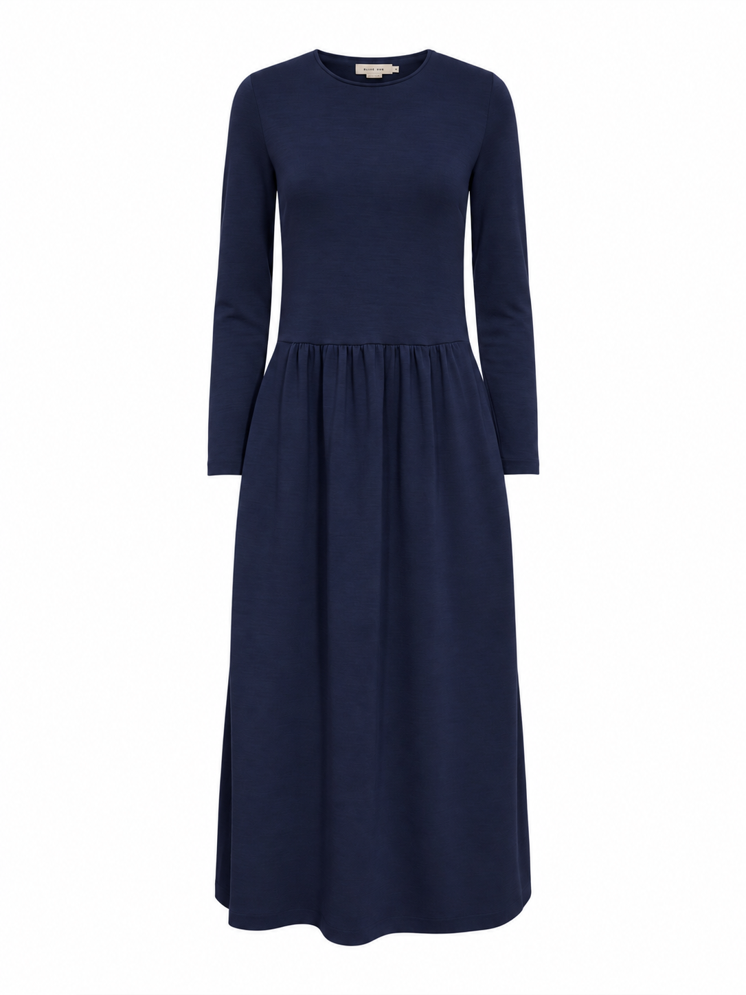 Dress Long Wrinkled at Waist in Darfo – 9483 Blue