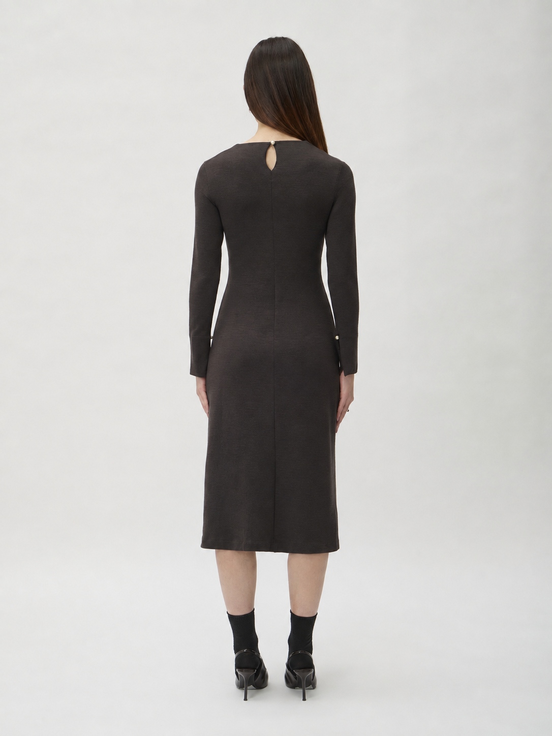 Knot Front Dress in Darfo – 9524 Caffe