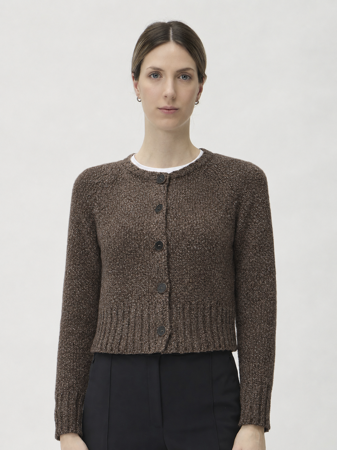 Cardigan in Dixit – 7084 Brown Melange