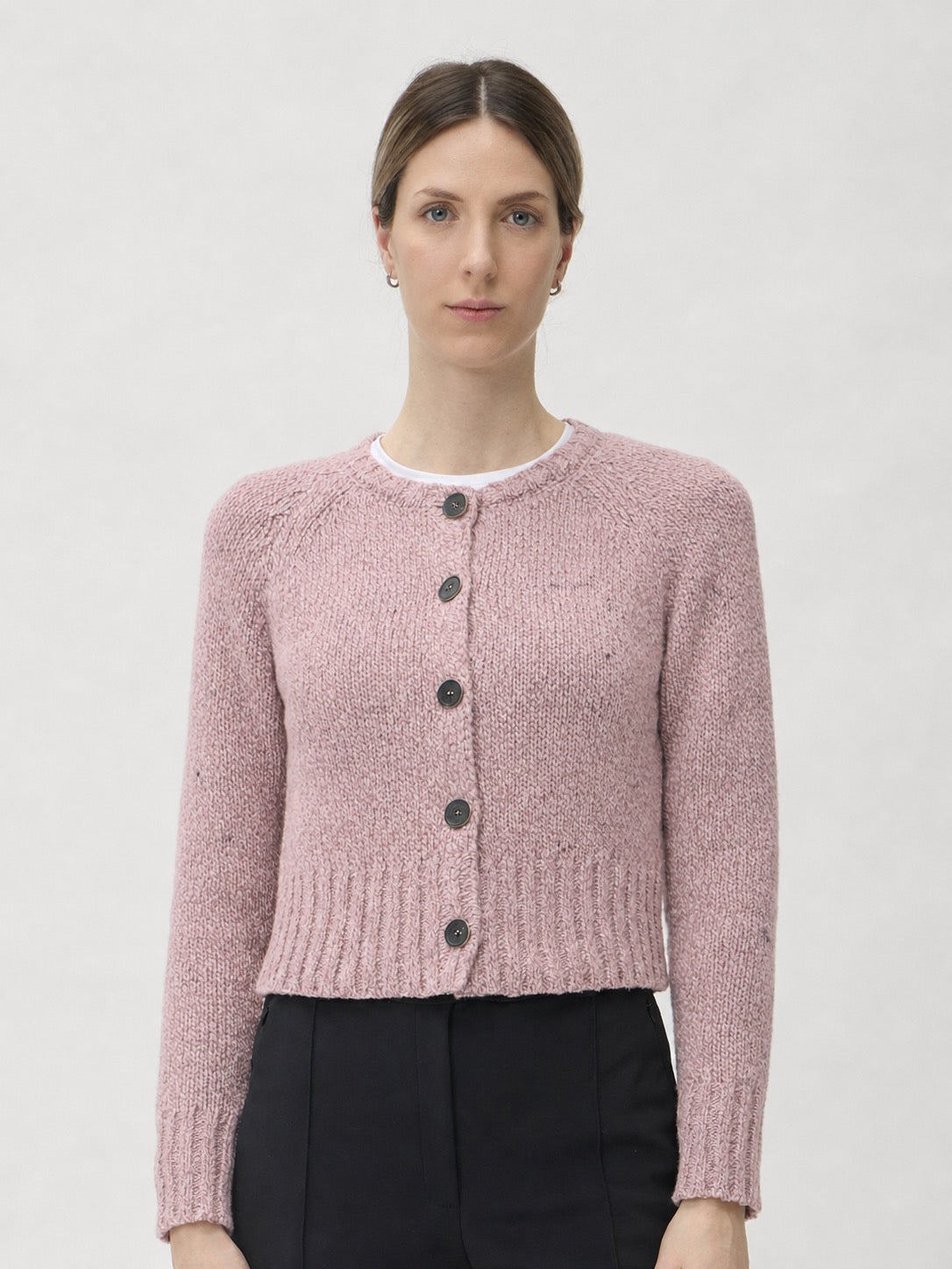 Cardigan in Dixit – 7084 Rosa Melange