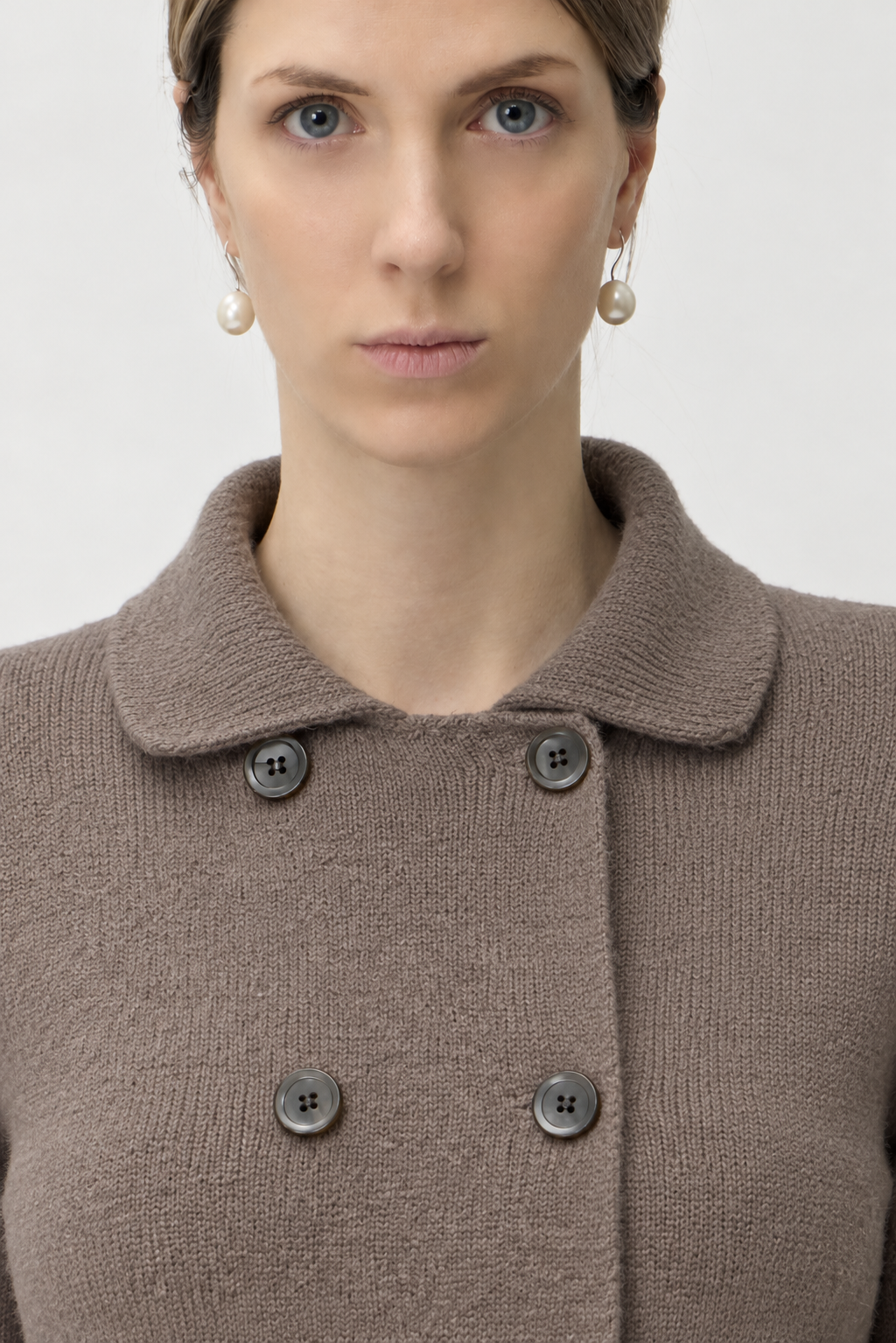 Double-Breasted Merino Jacket – 7080 Brown