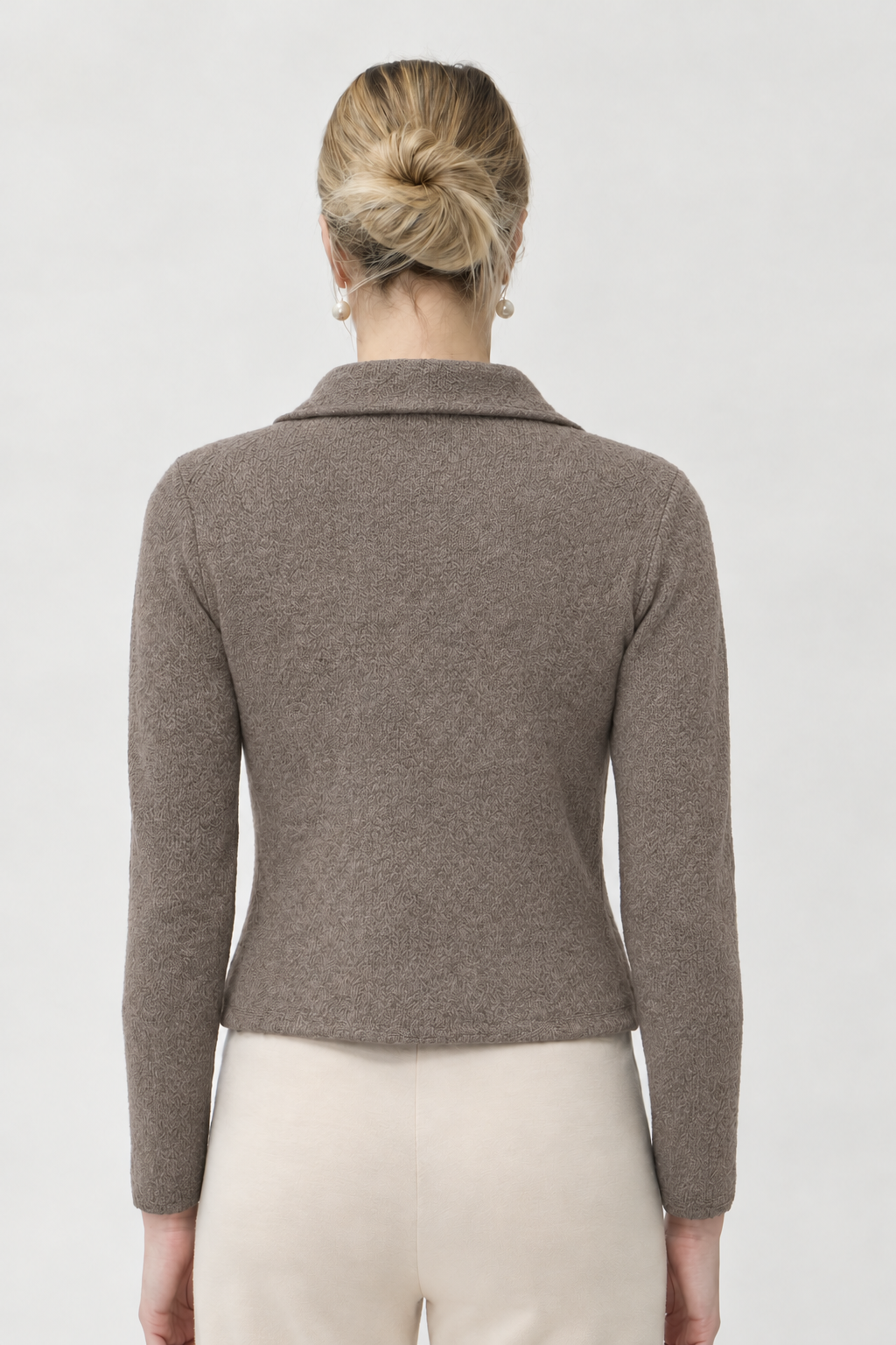 Double-Breasted Merino Jacket – 7080 Brown