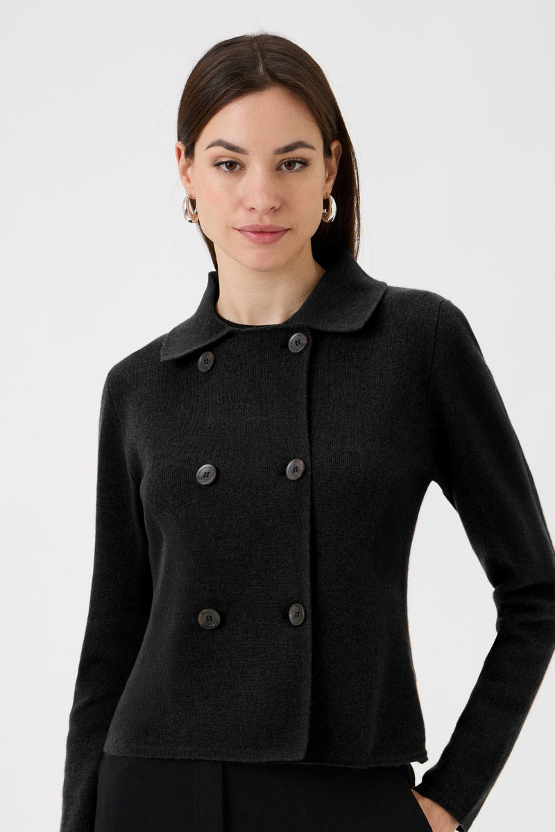 Knitted Jacket - 7080 Black