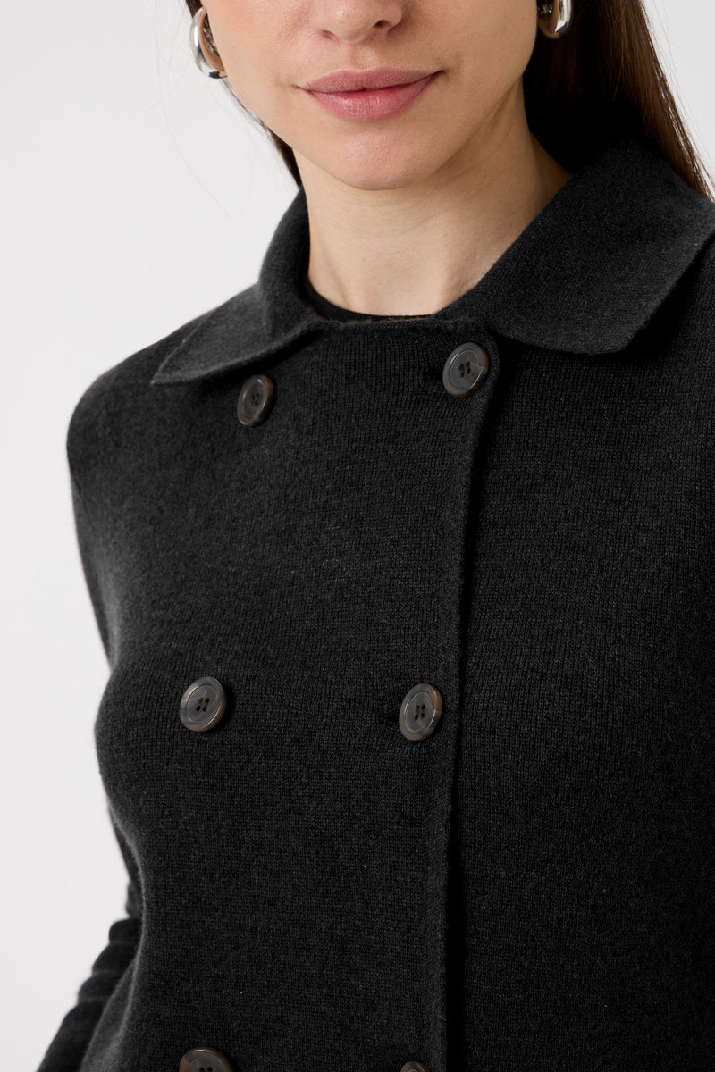 Knitted Jacket - 7080 Black